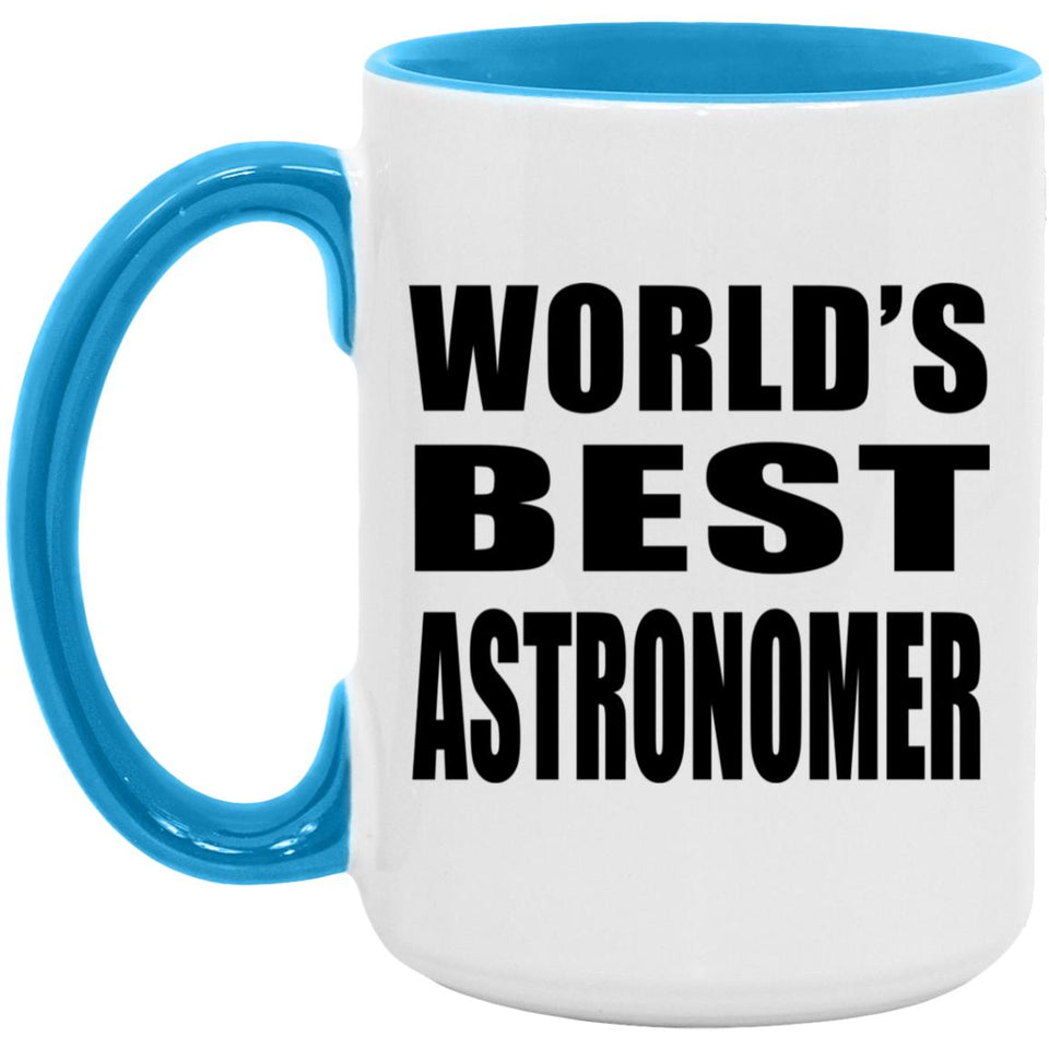 World's Best Astronomer - 15oz Accent Mug Blue