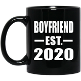 Boyfriend Established EST. 2020 - 11oz Coffee Mug Black
