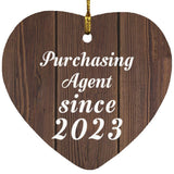Purchasing Agent Since 2023 - Heart Ornament D