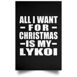 All I Want For Christmas Is My Lykoi - Poster Portrait