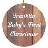 Franklin Baby's First Christmas - Circle Ornament E