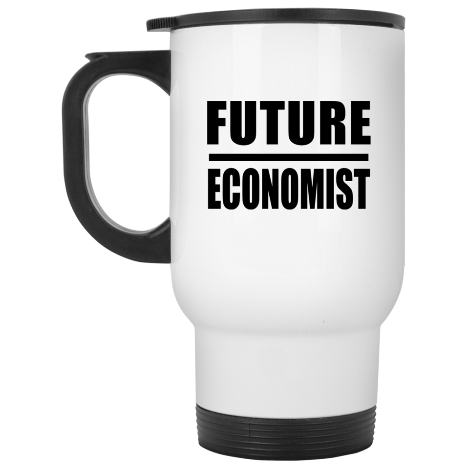 Future Economist - White Travel Mug