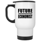 Future Economist - White Travel Mug