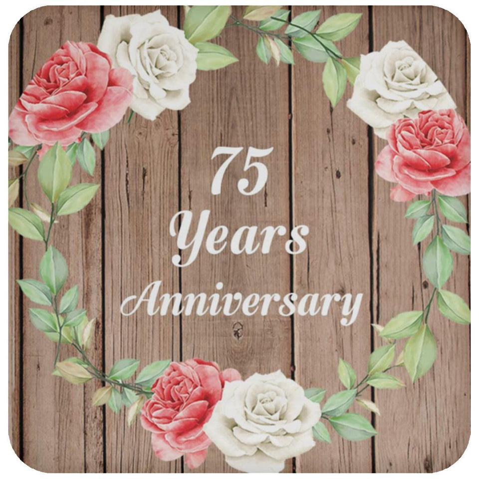 75th Anniversary 75 Years Anniversary - Drink Coaster B