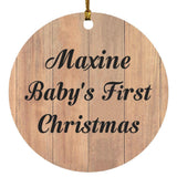 Maxine Baby's First Christmas - Circle Ornament C