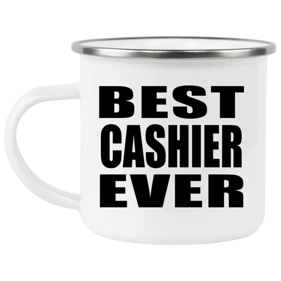 Best Cashier Ever - 12oz Camping Mug