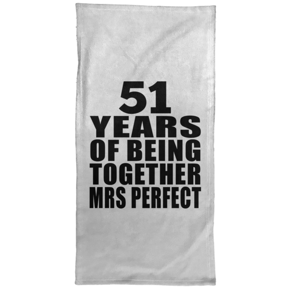 51st Anniversary 51 Years Of Being Mrs Perfect - Hand Towel