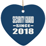 Security Guard Since 2018 - Heart Ornament
