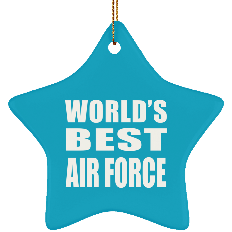 World's Best Air Force - Star Ornament