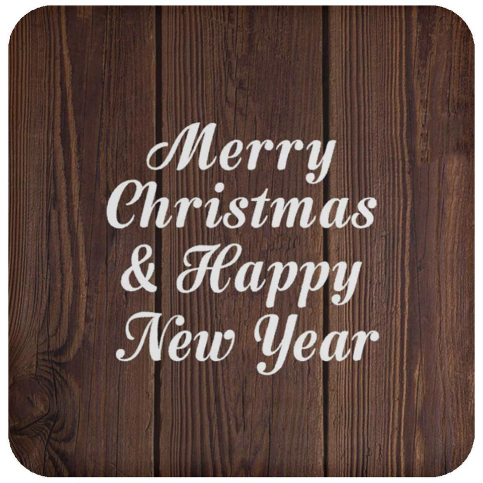 Merry Christmas & Happy New Year - Drink Coaster D