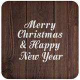Merry Christmas & Happy New Year - Drink Coaster D