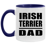 Irish Terrier Dad - 11oz Accent Mug Purple