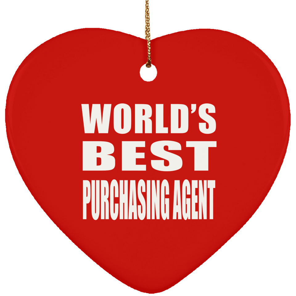 World's Best Purchasing Agent - Heart Ornament