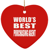 World's Best Purchasing Agent - Heart Ornament