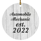 Automobile Mechanic Established Est. 2022 - Circle Ornament F