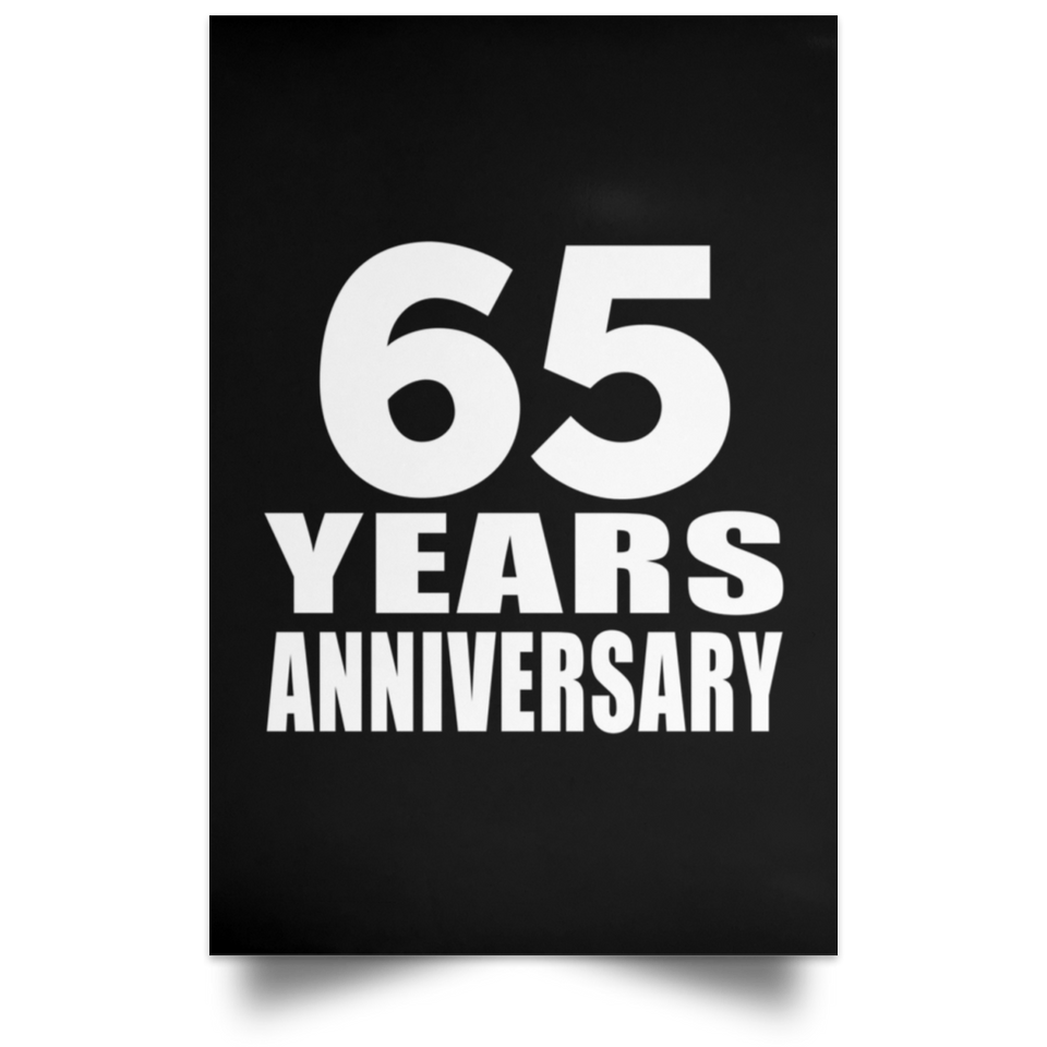 65th Anniversary 65 Years Anniversary - Poster Portrait