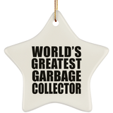 World's Greatest Garbage Collector - Star Ornament