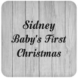Sidney Baby's First Christmas - Drink Coaster F