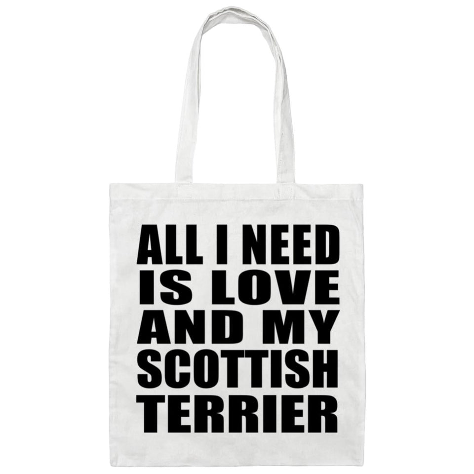 All I Need Is Love And My Scottish Terrier - Tote Bag White
