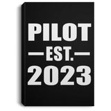 Pilot Established EST. 2023 - Canvas Portrait