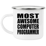 Most Awesome Computer Programmer - 12oz Camping Mug