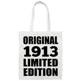 111th Birthday Original 1913 Limited Edition - Tote Bag White