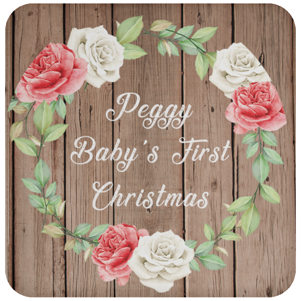 Peggy Baby's First Christmas - Drink Coaster B