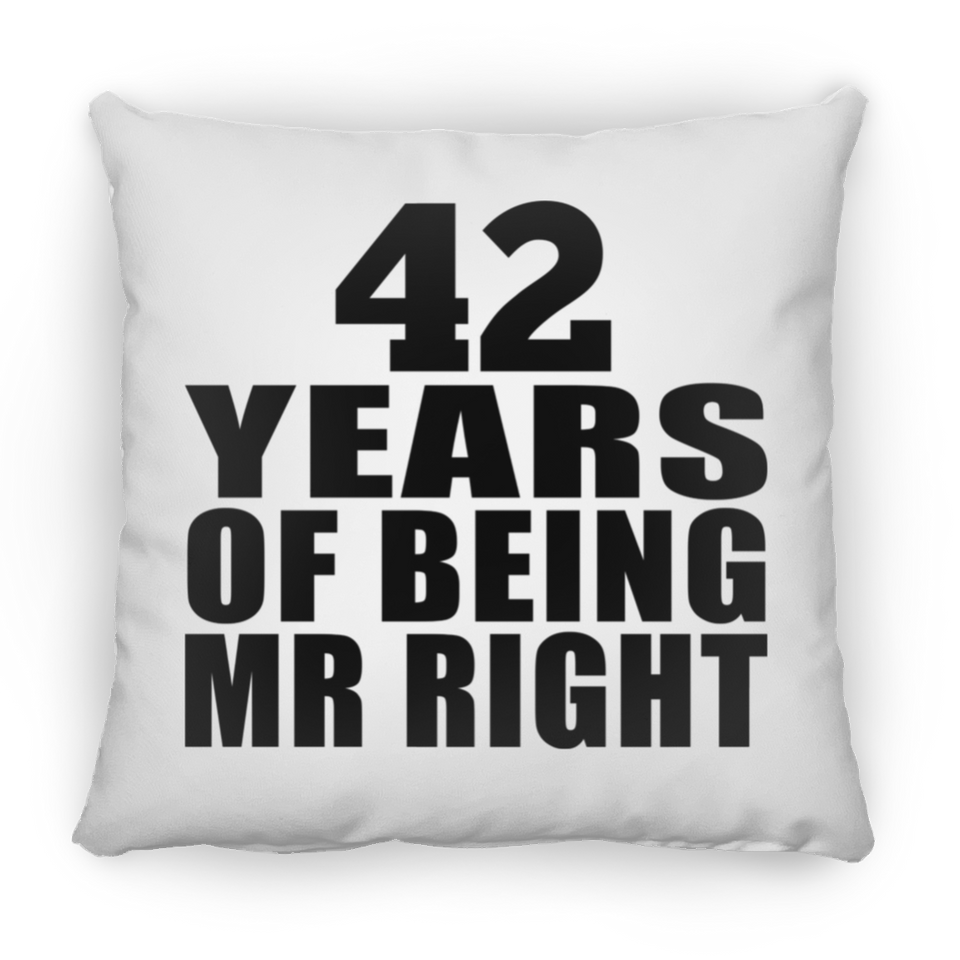 42nd Anniversary 42 Years Of Being Mr Right - Throw Pillow