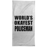 World's Okayest Policeman - Hand Towel