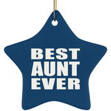 Best Aunt Ever - Star Ornament