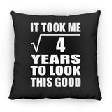 2nd Birthday Took Square Root of 4 Years To Look Good - Throw Pillow Black