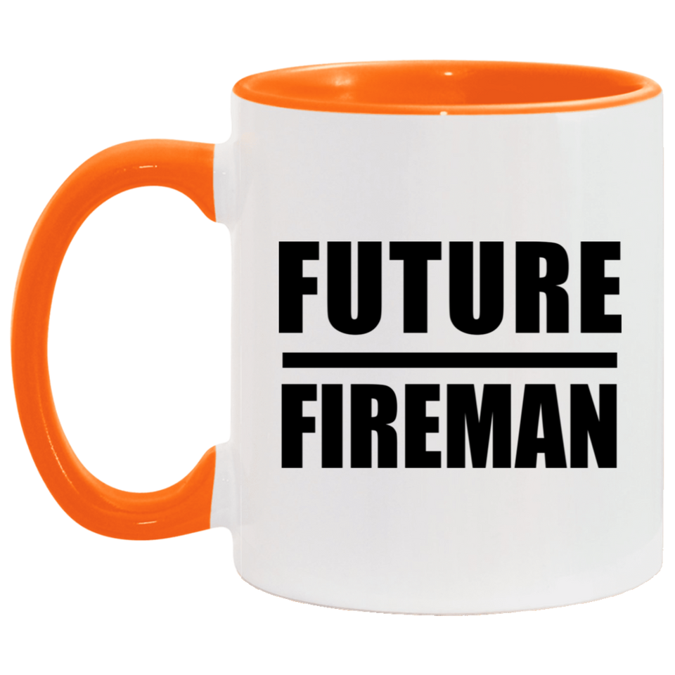 Future Fireman - 11oz Accent Mug Orange