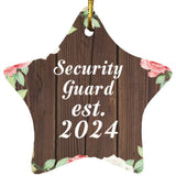 Security Guard Established Est. 2024 - Star Ornament A