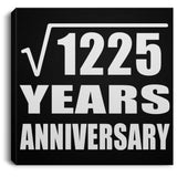 35th Anniversary Square Root of 1225 Years Anniversary - Canvas Square