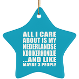 All I Care About Is My Nederlandse Kooikerhondje - Star Ornament