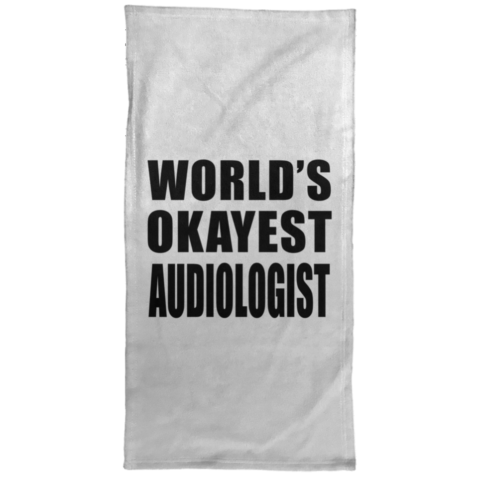 World's Okayest Audiologist - Hand Towel