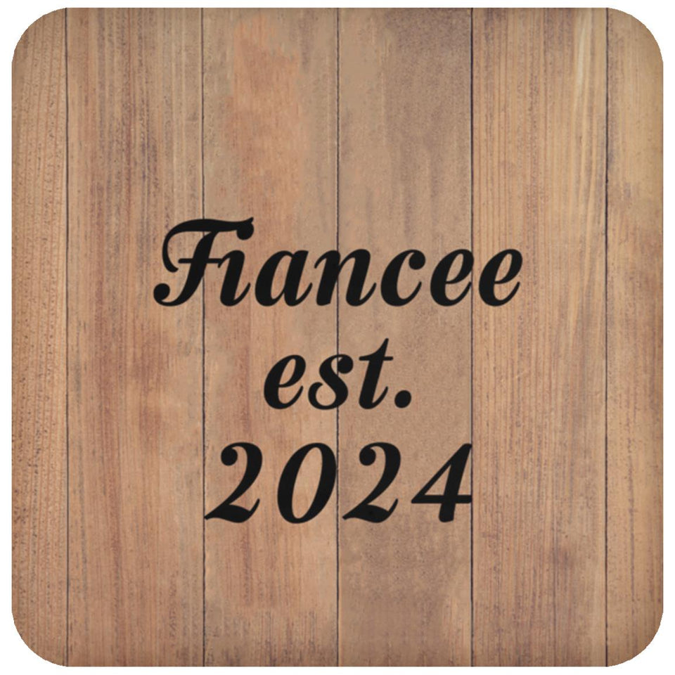 Fiancee Established EST. 2024 - Drink Coaster C