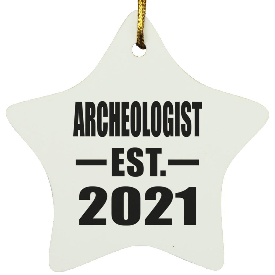 Archeologist Established EST. 2021 - Star Ornament