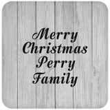 Merry Christmas Perry Family - Drink Coaster F