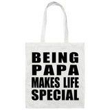 Being Papa Makes Life Special - Tote Bag White