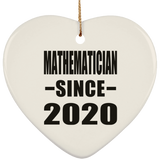 Mathematician Since 2020 - Heart Ornament