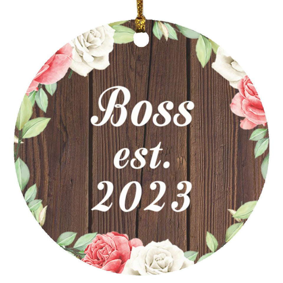 Boss Established Est. 2023 - Circle Ornament A