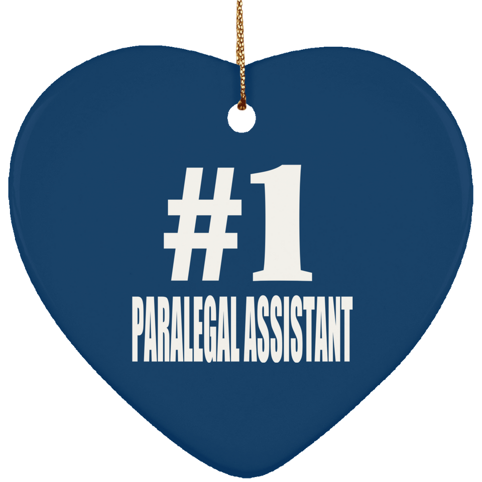 Number One #1 Paralegal Assistant - Heart Ornament