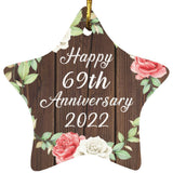 Happy 69th Anniversary 2022 - Star Ornament A