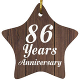 86th Anniversary 86 Years Anniversary - Star Ornament D