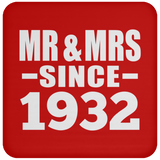 92nd Anniversary Mr & Mrs Since 1932 - Drink Coaster