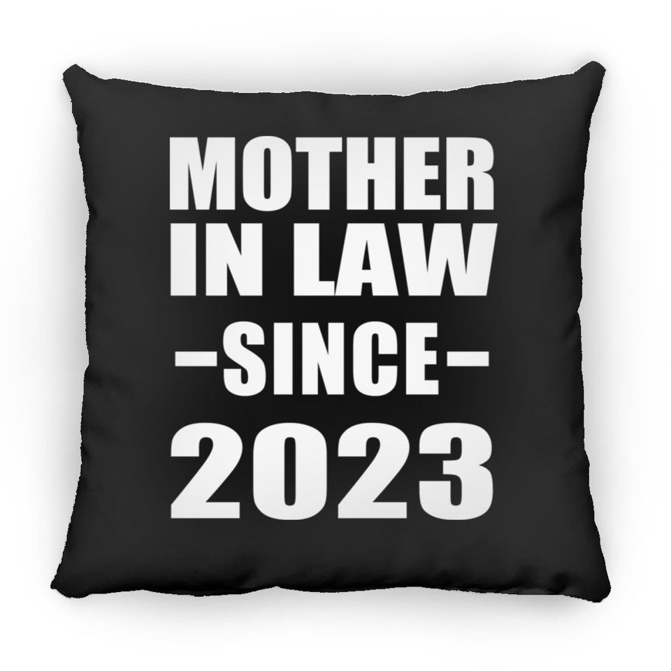 Mother In Law Since 2023 - Throw Pillow Black
