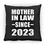 Mother In Law Since 2023 - Throw Pillow Black
