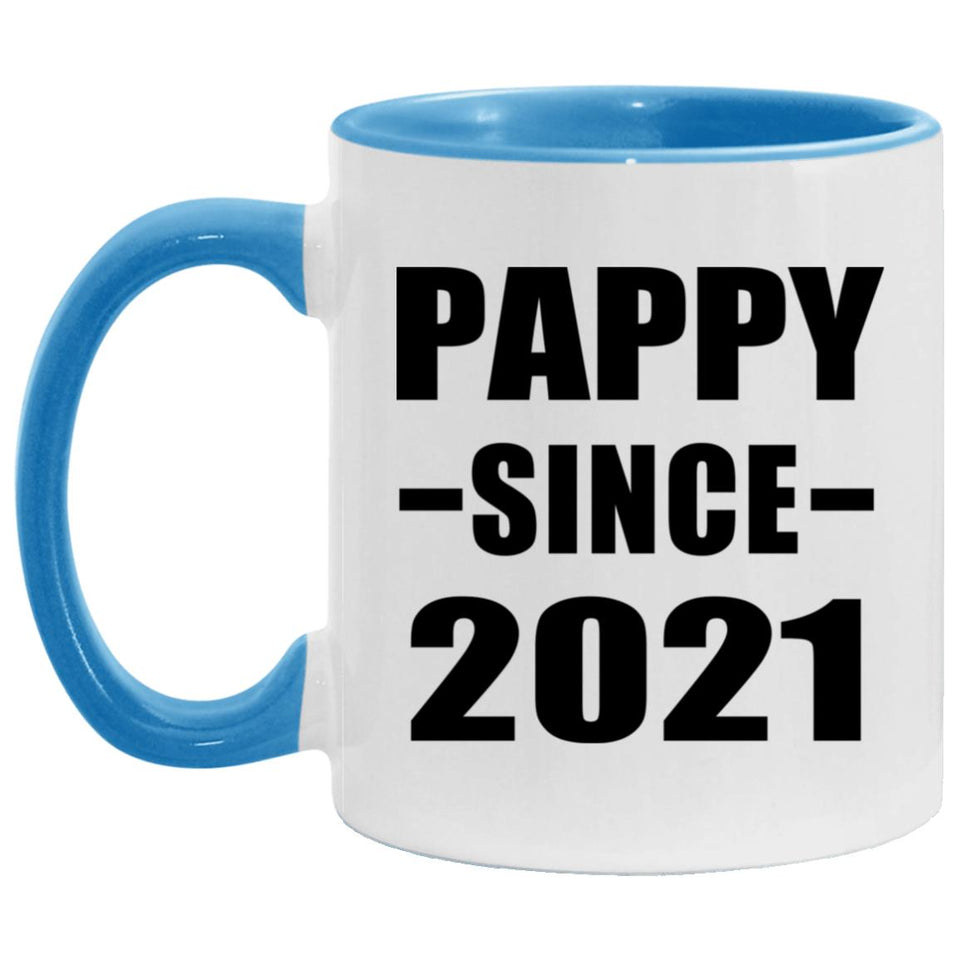 Pappy Since 2021 - 11oz Accent Mug Blue