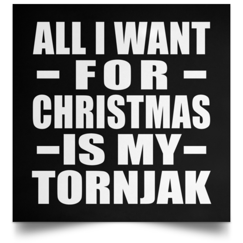 All I Want For Christmas Is My Tornjak - Poster Square